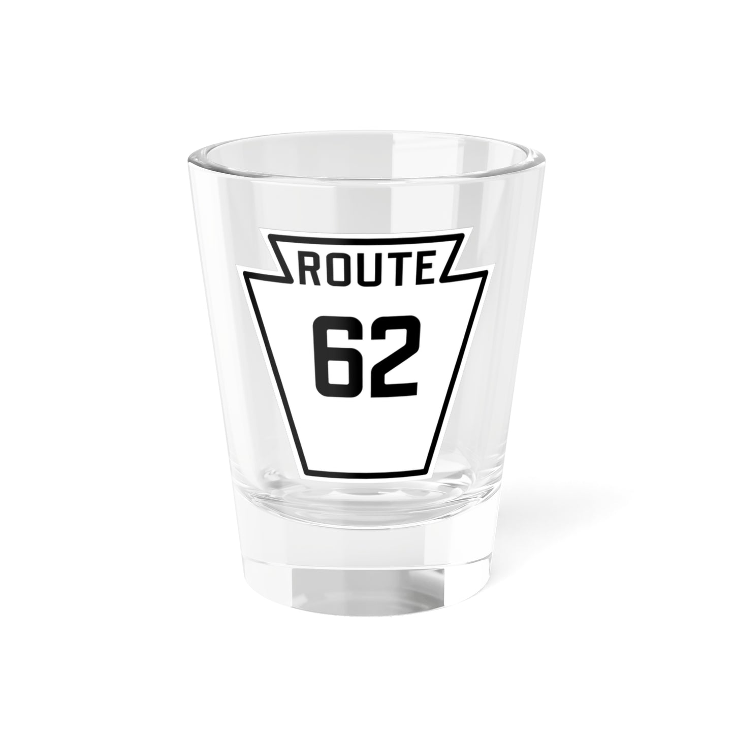 PA-62 1926 (Pennsylvania) (Road Sign) Shot Glass 1.5oz