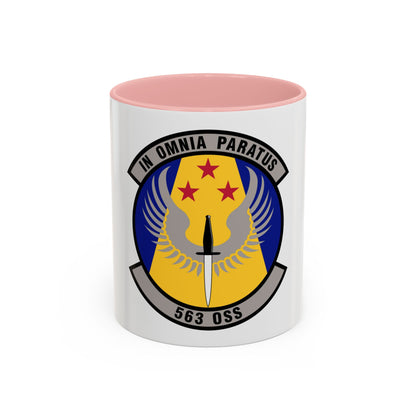 563d Operations Support Squadron (U.S. Air Force) Accent Coffee Mug