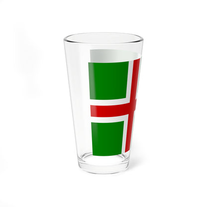 Flag of Smaland 8-11 (Sweden) Pint Glass 16oz