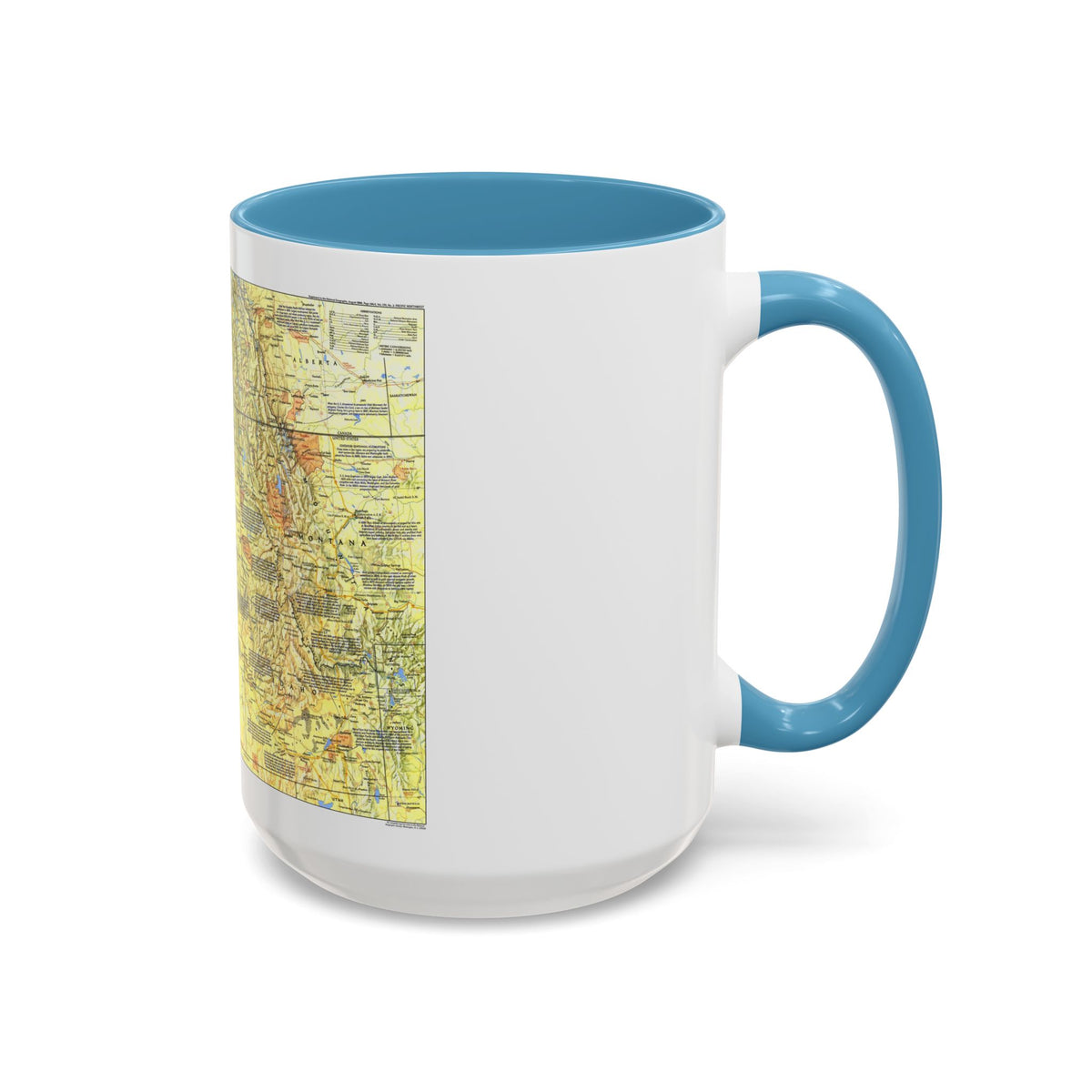 USA - Pacific Northwest 1 (1986) (Map) Accent Coffee Mug