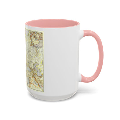 Europe and the Near East (1940) (Map) Accent Coffee Mug