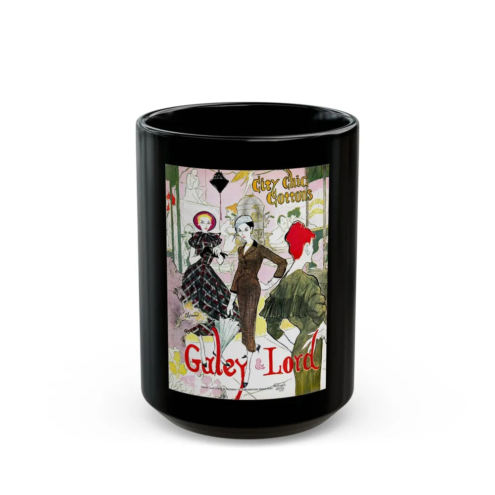 Galey & Lord, 1957 (1) - Black Coffee Mug-15oz-Go Mug Yourself