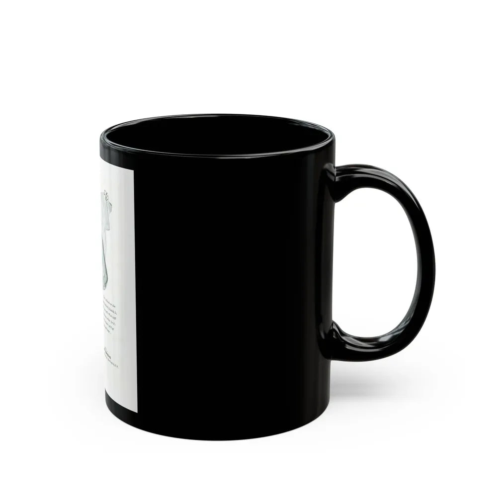 French Fabric, 1948 - Black Coffee Mug-Go Mug Yourself