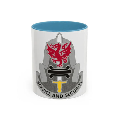 716 Military Intelligence Battalion (U.S. Army) Accent Coffee Mug 11oz Light Blue - Go Mug Yourself