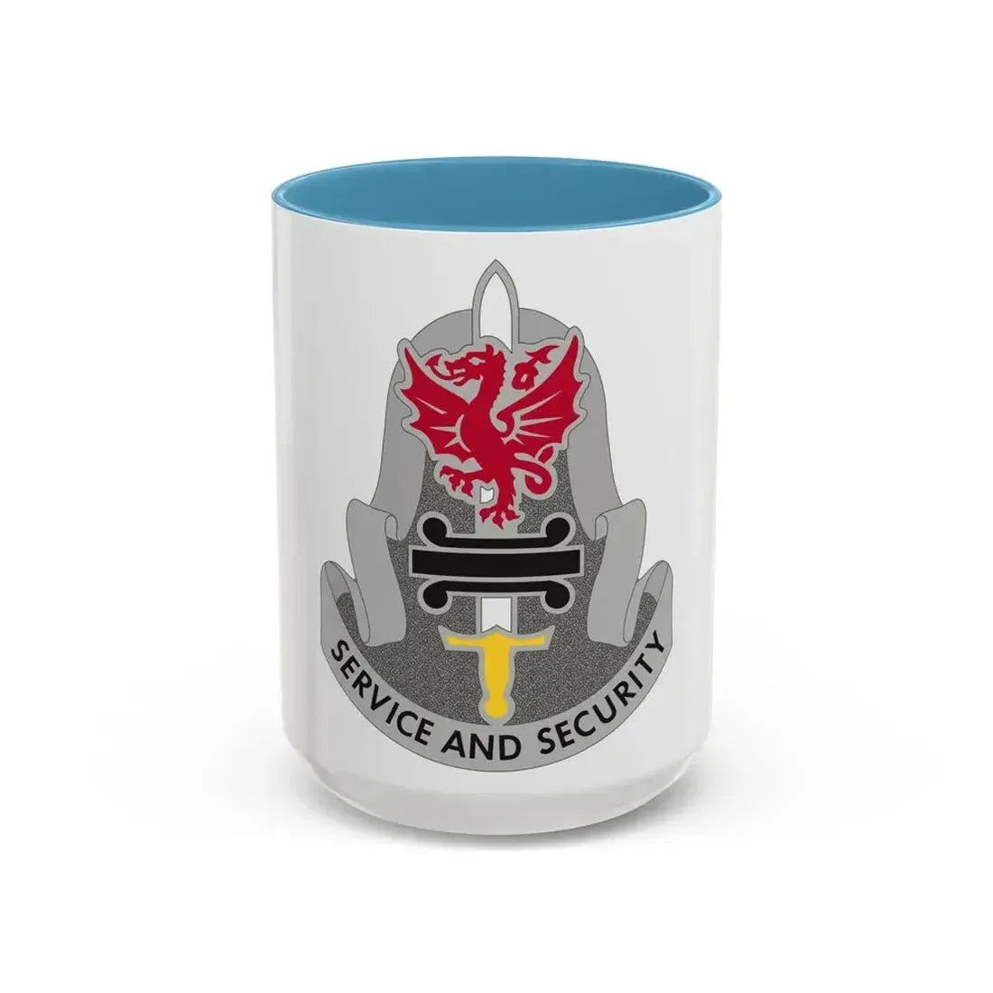 716 Military Intelligence Battalion (U.S. Army) Accent Coffee Mug 15oz Light Blue - Go Mug Yourself