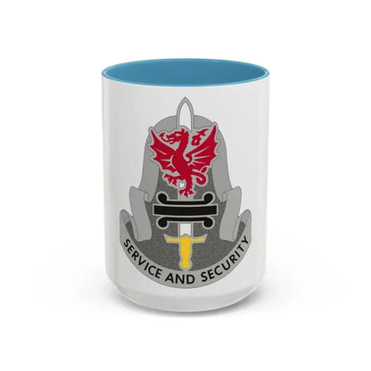 716 Military Intelligence Battalion (U.S. Army) Accent Coffee Mug 15oz Light Blue - Go Mug Yourself
