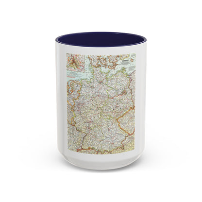Germany (1959) (Map) Accent Coffee Mug