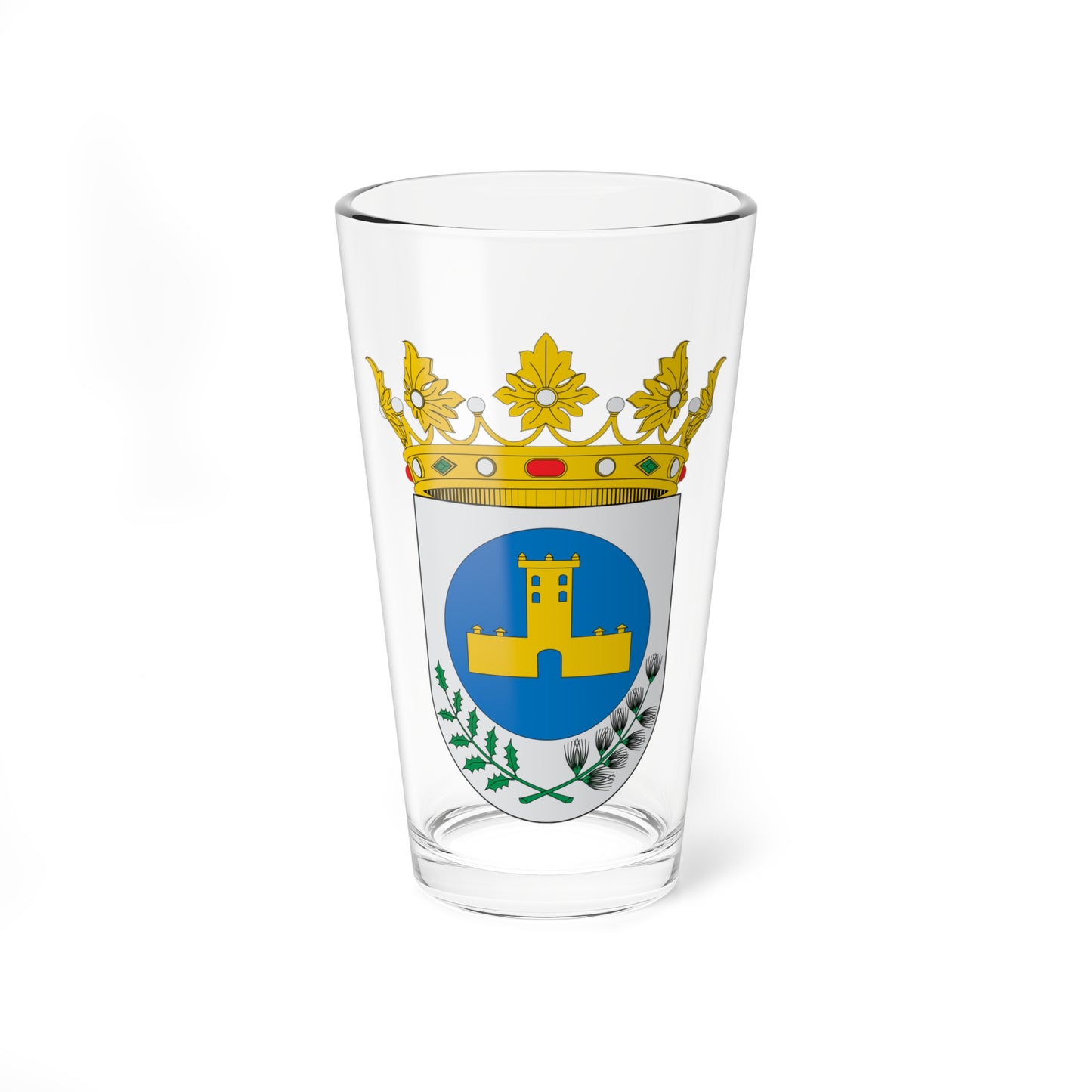 Escudo de Abejuela (Spain) (Coat of Arms) Pint Glass 16oz