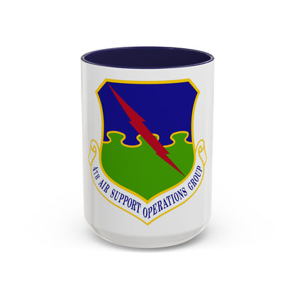 4 Air Support Operations Group USAFE (U.S. Air Force) Accent Coffee Mug