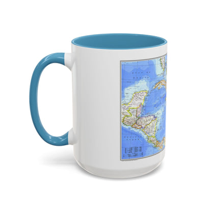 Central America & West Indies(1981) (Map) Accent Coffee Mug