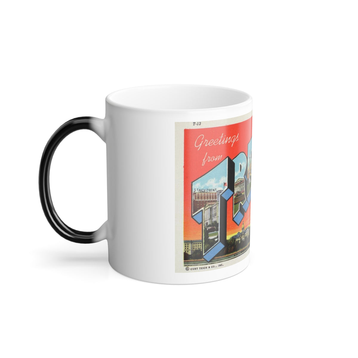 Greetings from Trenton N J (Greeting Postcards) Color Changing Mug 11oz