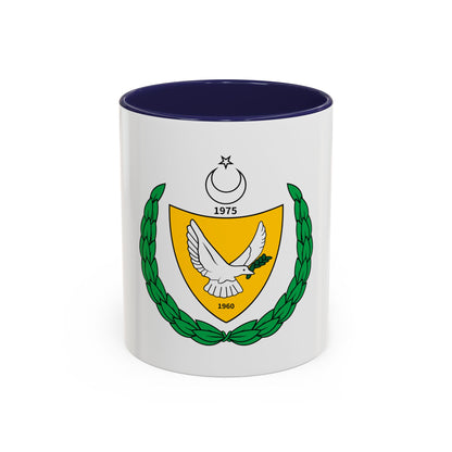 Coat of arms of the Turkish Federated State of Cyprus - Accent Coffee Mug