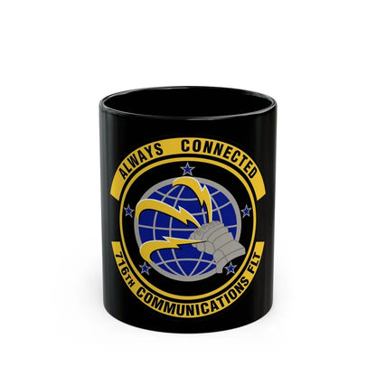 716th Communications Flight (U.S. Air Force) Black Coffee Mug-11oz-Go Mug Yourself