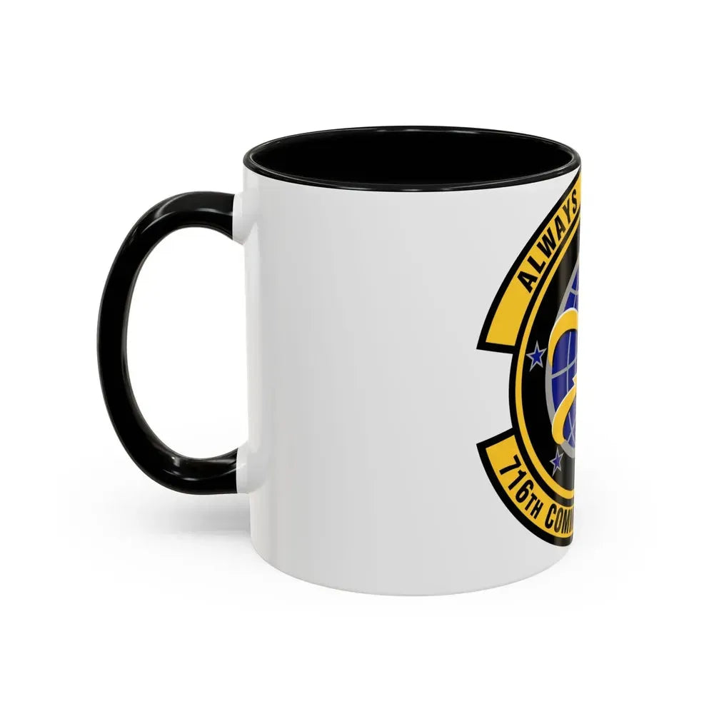 716th Communications Flight (U.S. Air Force) Accent Coffee Mug - Go Mug Yourself