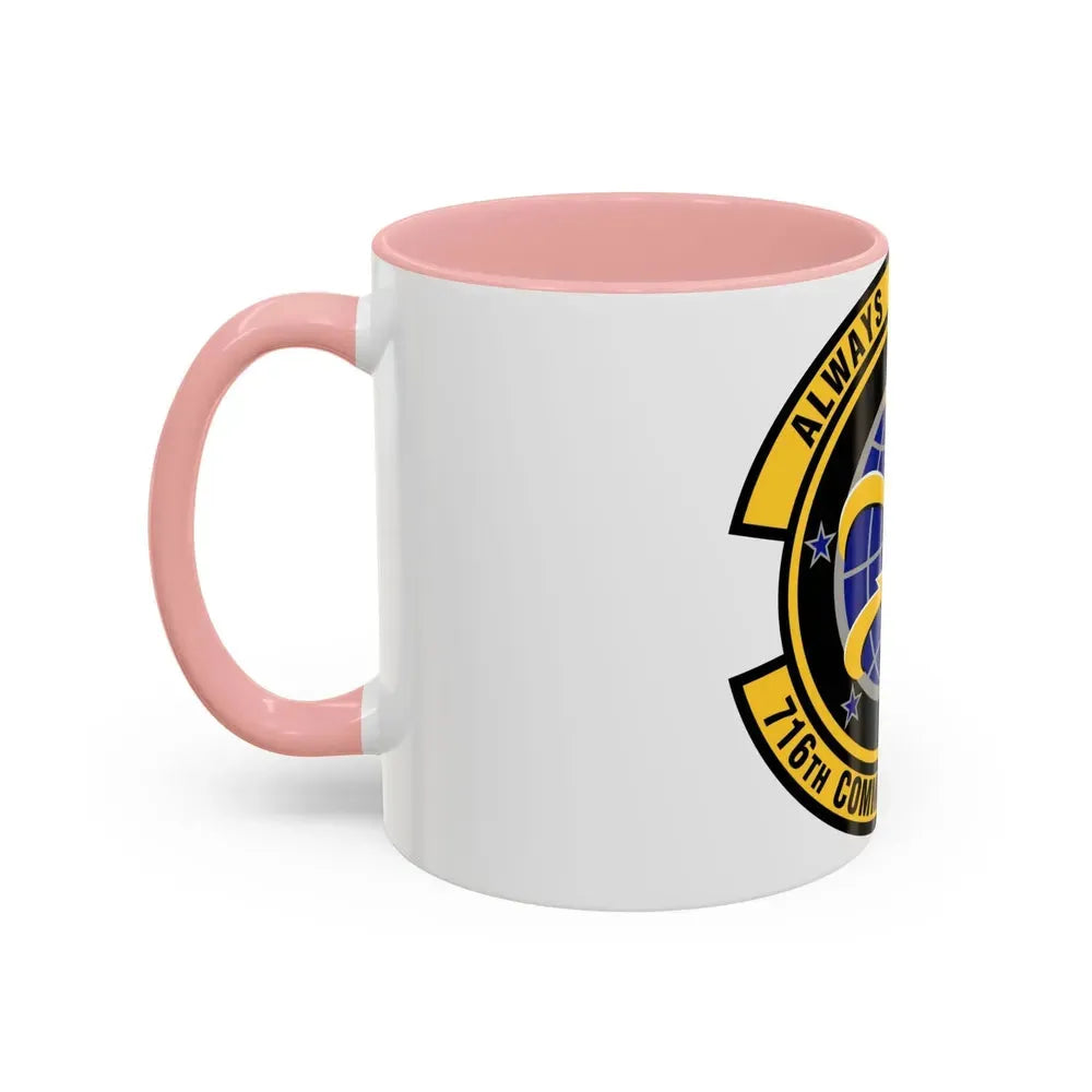 716th Communications Flight (U.S. Air Force) Accent Coffee Mug - Go Mug Yourself