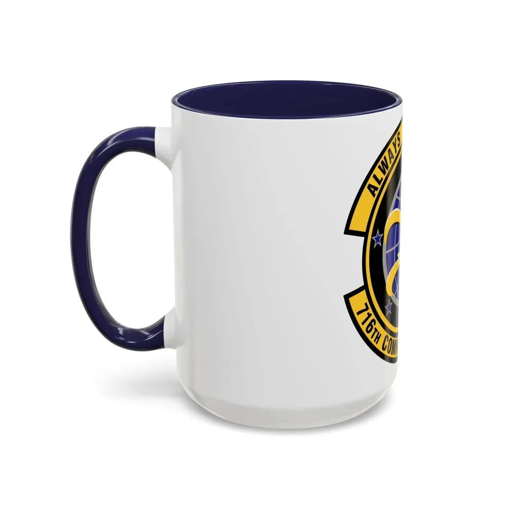 716th Communications Flight (U.S. Air Force) Accent Coffee Mug - Go Mug Yourself