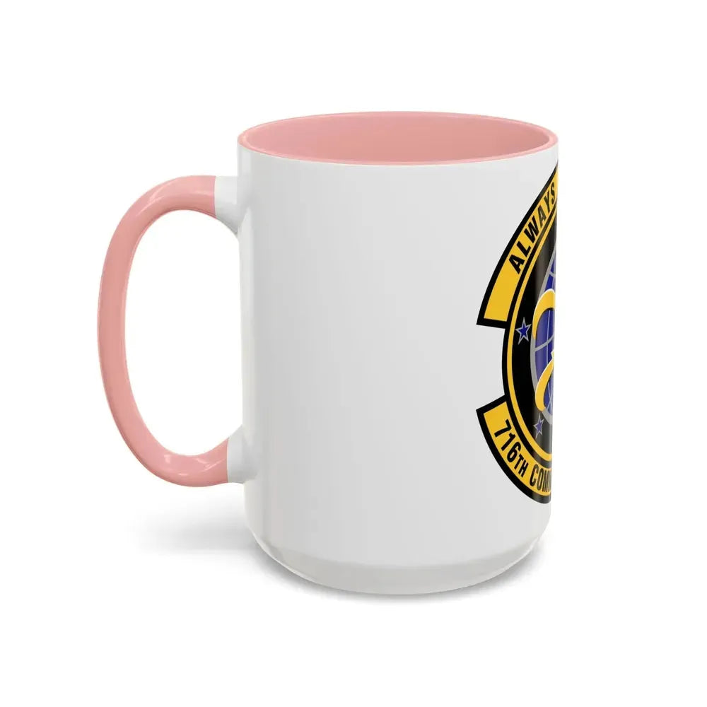 716th Communications Flight (U.S. Air Force) Accent Coffee Mug - Go Mug Yourself