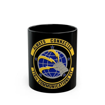 716th Communications Flight (U.S. Air Force) Black Coffee Mug 11oz - Go Mug Yourself