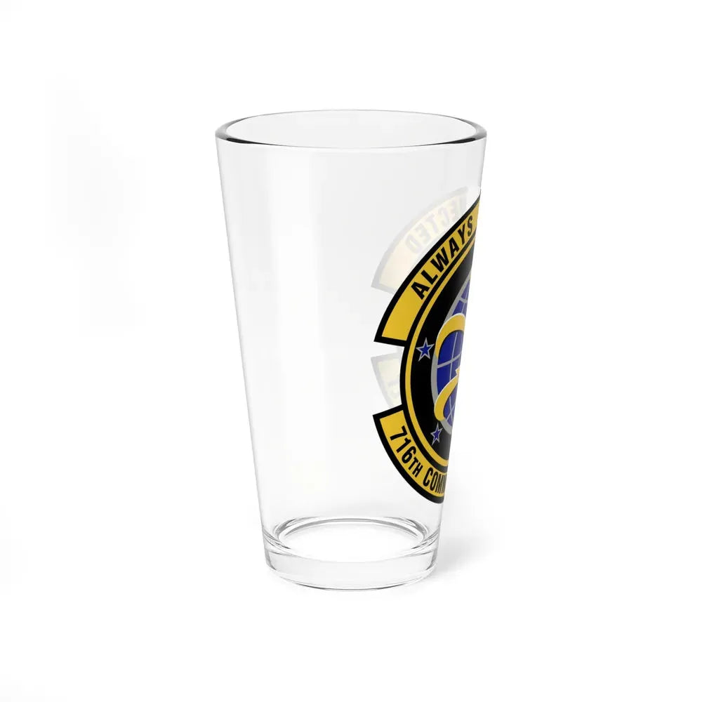 716th Communications Flight (U.S. Air Force) Pint Glass 16oz - Go Mug Yourself