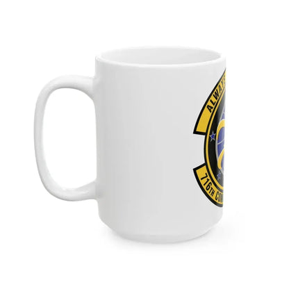 716th Communications Flight (U.S. Air Force) White Coffee Mug - Go Mug Yourself