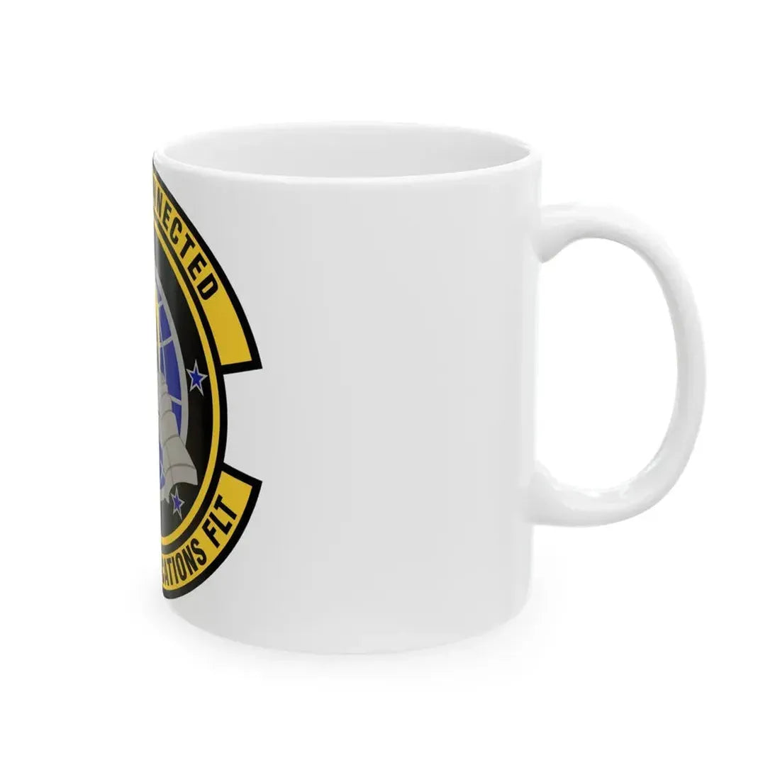 716th Communications Flight (U.S. Air Force) White Coffee Mug - Go Mug Yourself