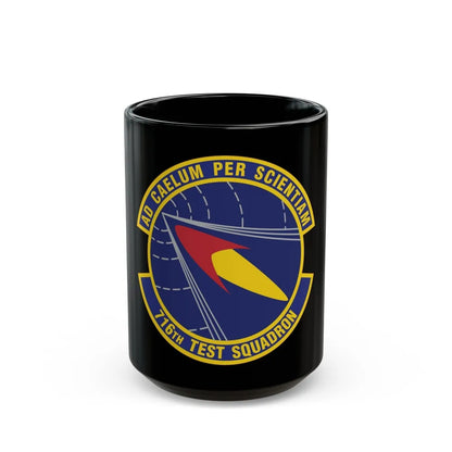 716th Test Squadron (U.S. Air Force) Black Coffee Mug-15oz-Go Mug Yourself