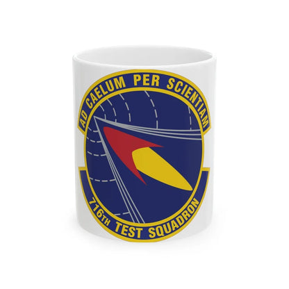 716th Test Squadron (U.S. Air Force) White Coffee Mug-11oz-Go Mug Yourself