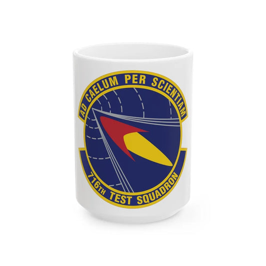 716th Test Squadron (U.S. Air Force) White Coffee Mug-15oz-Go Mug Yourself