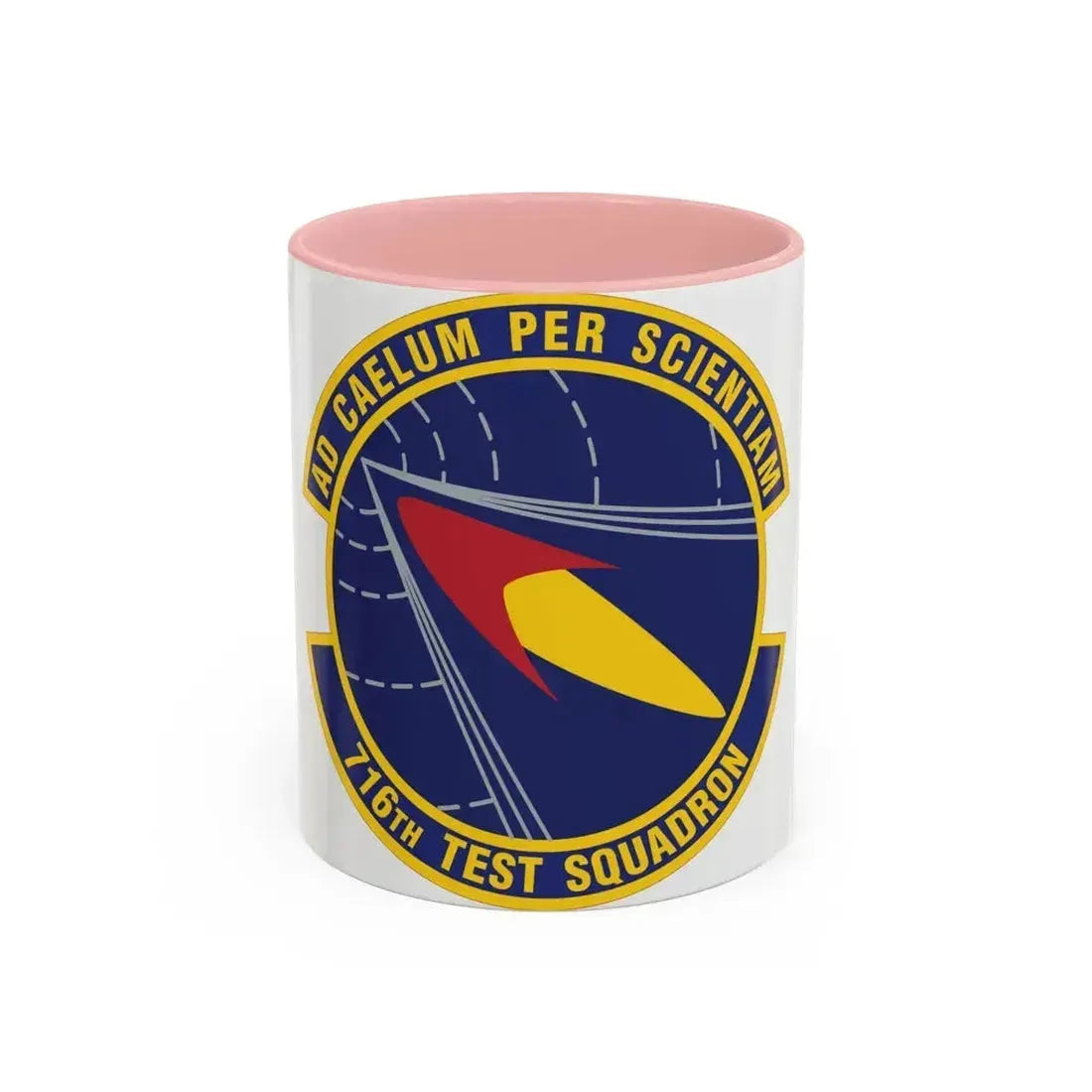 716th Test Squadron (U.S. Air Force) Accent Coffee Mug 11oz Pink - Go Mug Yourself