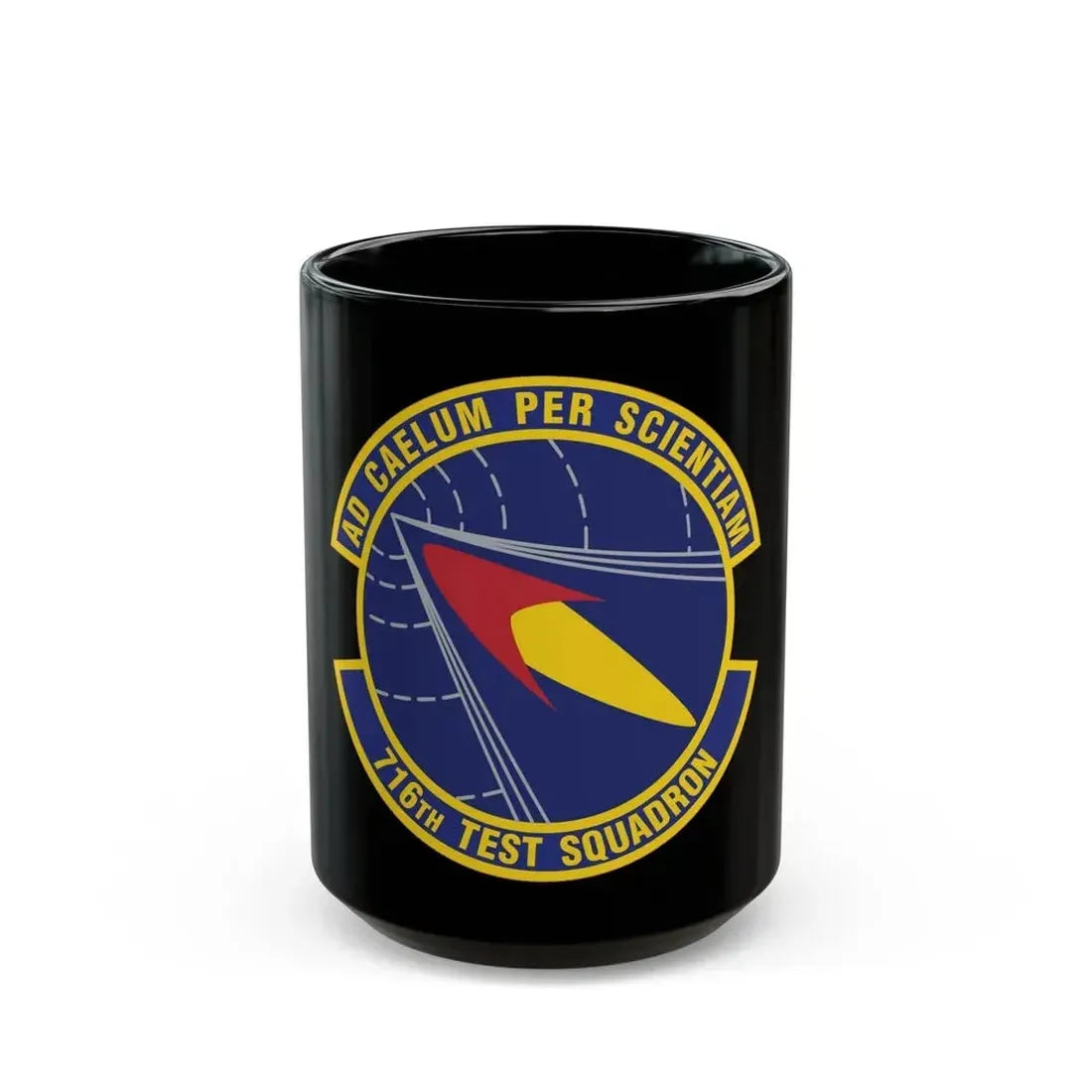 716th Test Squadron (U.S. Air Force) Black Coffee Mug 15oz - Go Mug Yourself