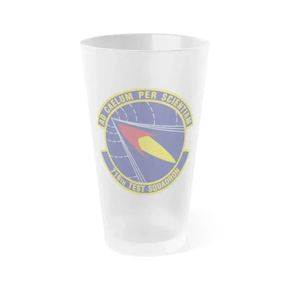 716th Test Squadron (U.S. Air Force) Frosted Pint Glass 16oz 16oz Frosted - Go Mug Yourself