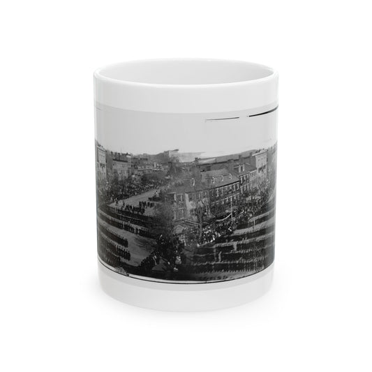 Washington, D.C. President Lincoln's Funeral Procession On Pennsylvania Avenue (U.S. Civil War) White Coffee Mug