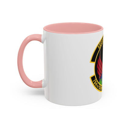 704th Communications Squadron (U.S. Air Force) Accent Coffee Mug