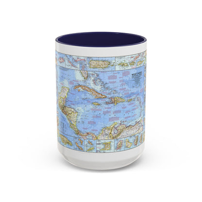 West Indies & Central America (1970) (Map) Accent Coffee Mug