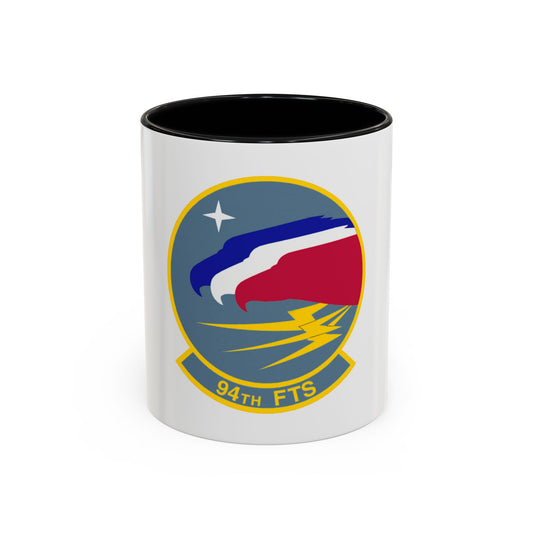 94 Flying Training Squadron AETC (U.S. Air Force) Accent Coffee Mug