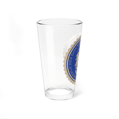 Seal of the Imperial Government of Kiautschou (China) (Coat of Arms) Pint Glass 16oz