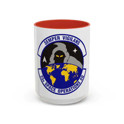 23d Space Operations Squadron (U.S. Air Force) Accent Coffee Mug