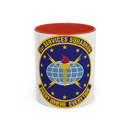 1st Services Squadron (U.S. Air Force) Accent Coffee Mug