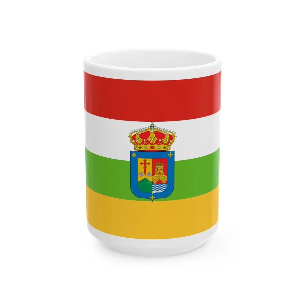 Flag of La Rioja Spain - White Coffee Mug-15oz-Go Mug Yourself