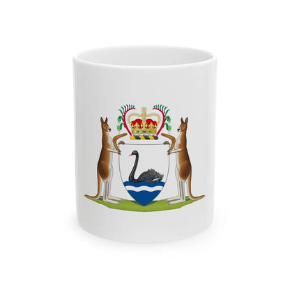 Coat of arms of Western Australia - White Coffee Mug-11oz-Go Mug Yourself