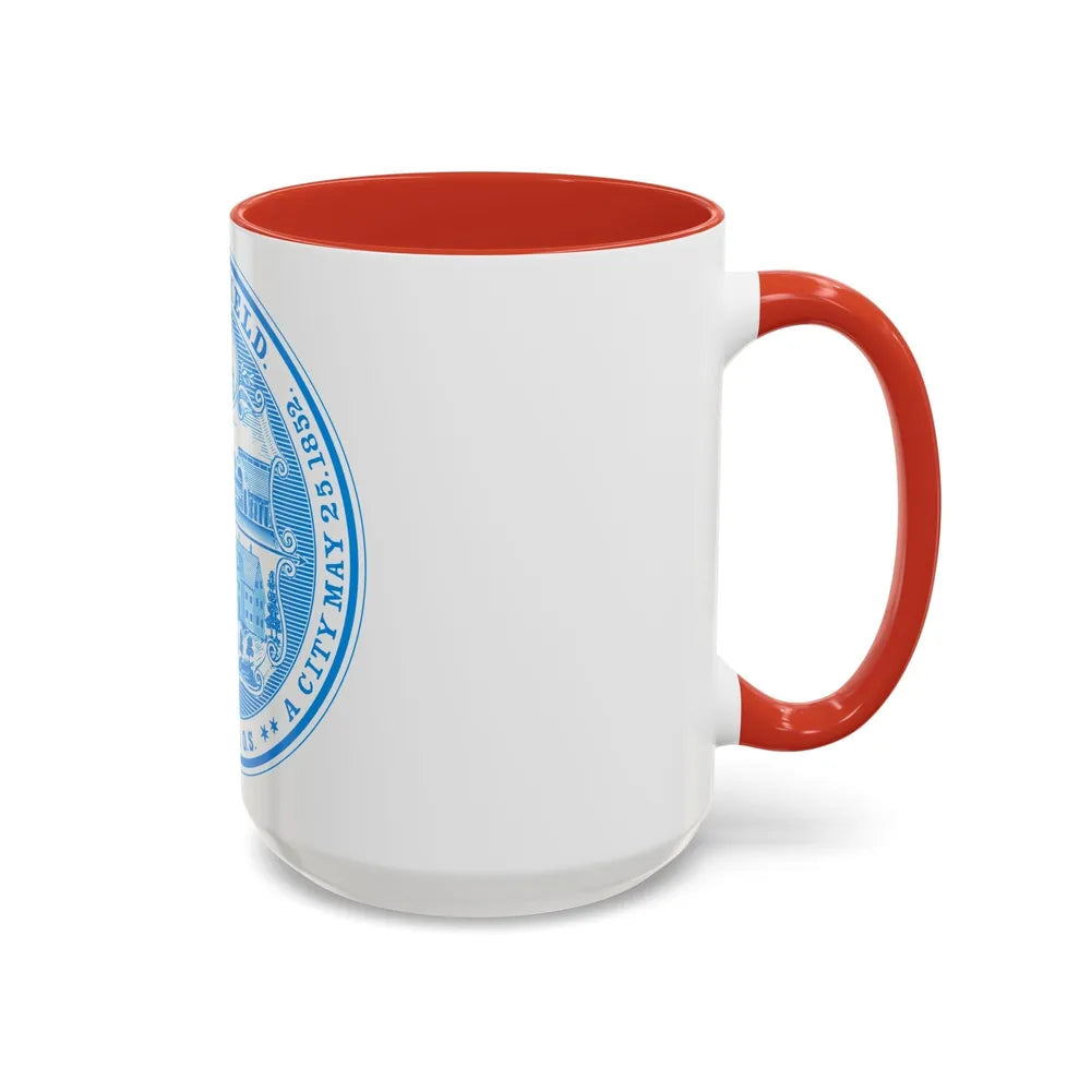 Seal of Springfield Massachusetts - Accent Coffee Mug-Go Mug Yourself