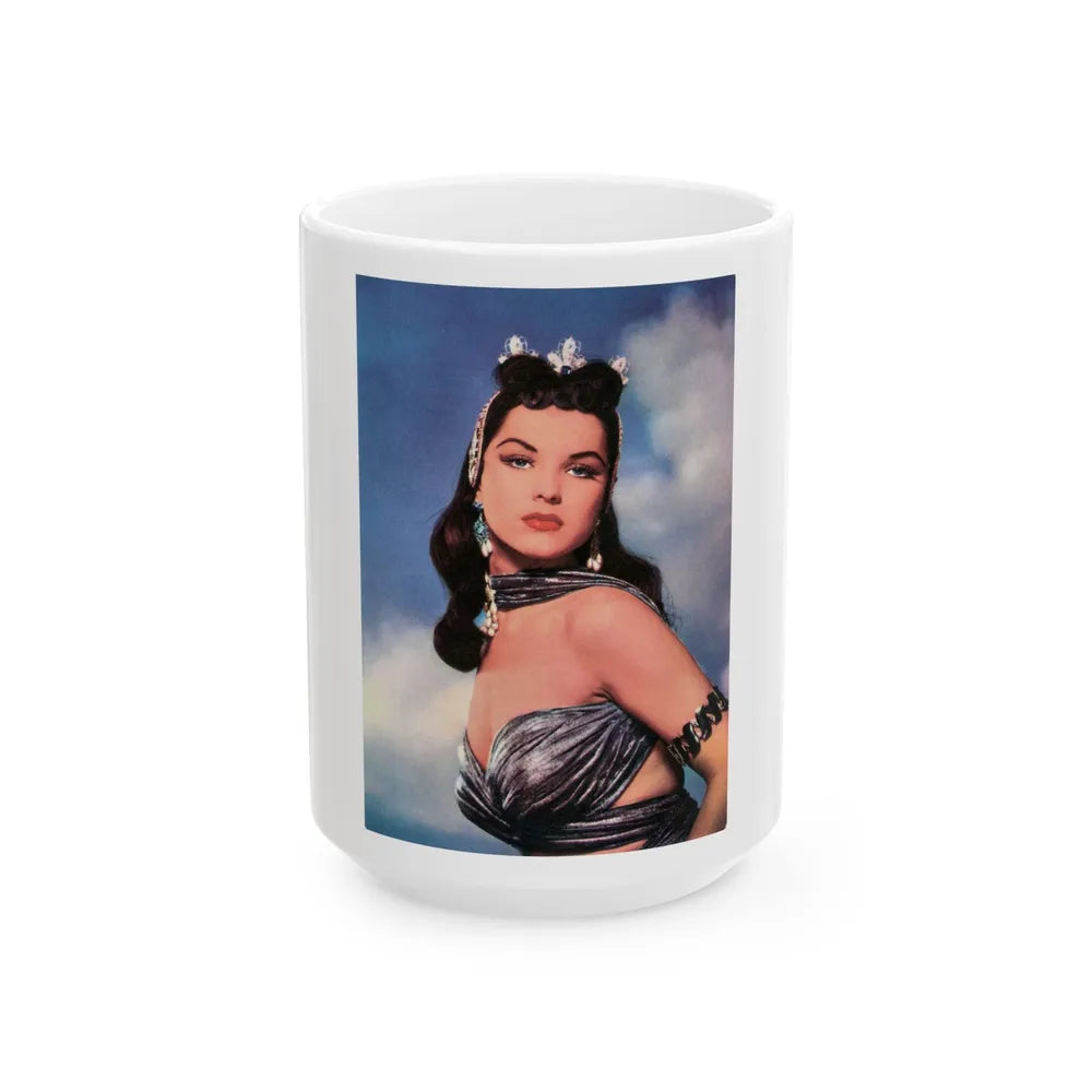 Debra Paget #36 1 (Vintage Female Icon) White Coffee Mug-15oz-Go Mug Yourself