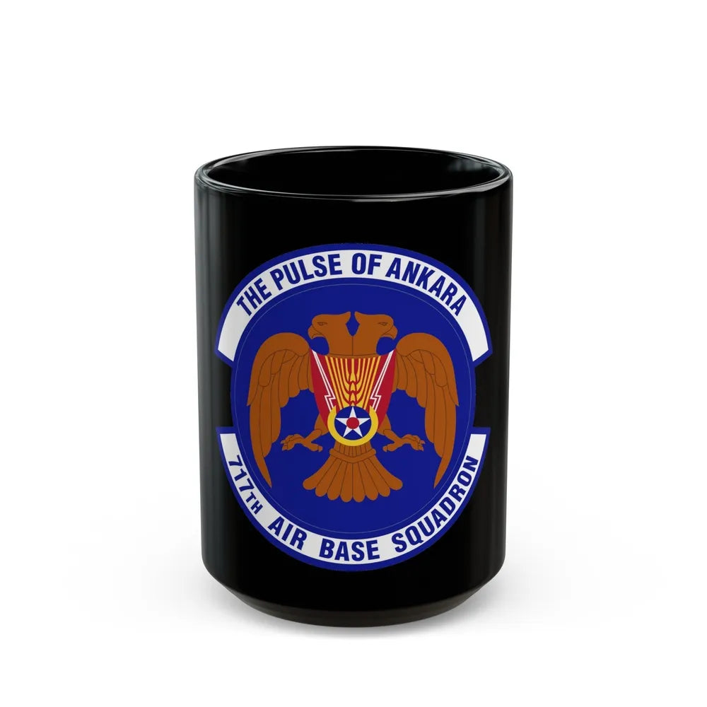 717th Air Base Squadron (U.S. Air Force) Black Coffee Mug-15oz-Go Mug Yourself