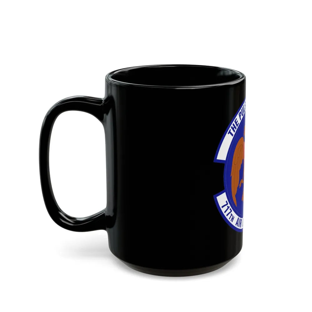 717th Air Base Squadron (U.S. Air Force) Black Coffee Mug-Go Mug Yourself