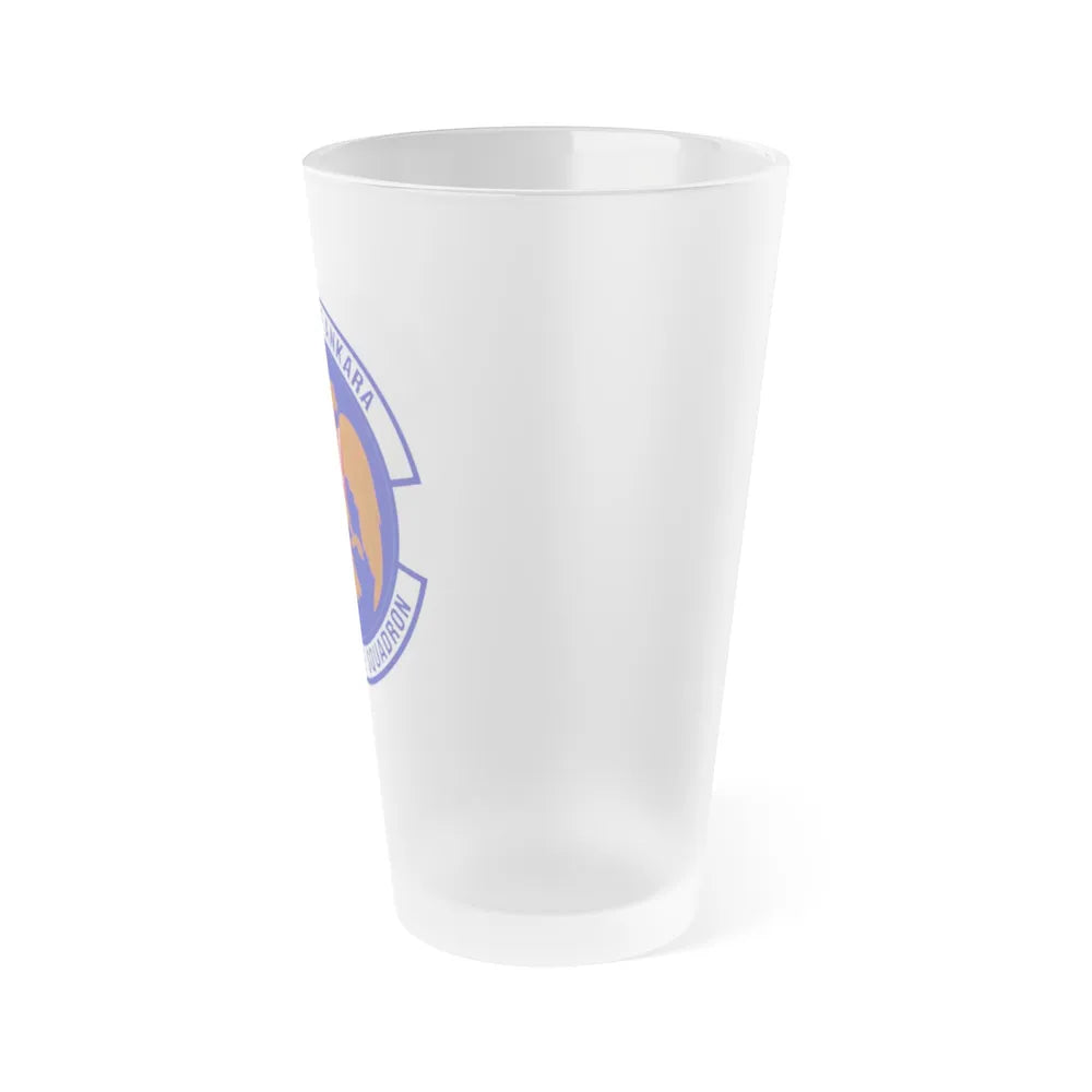 717th Air Base Squadron (U.S. Air Force) Frosted Pint Glass 16oz-Go Mug Yourself