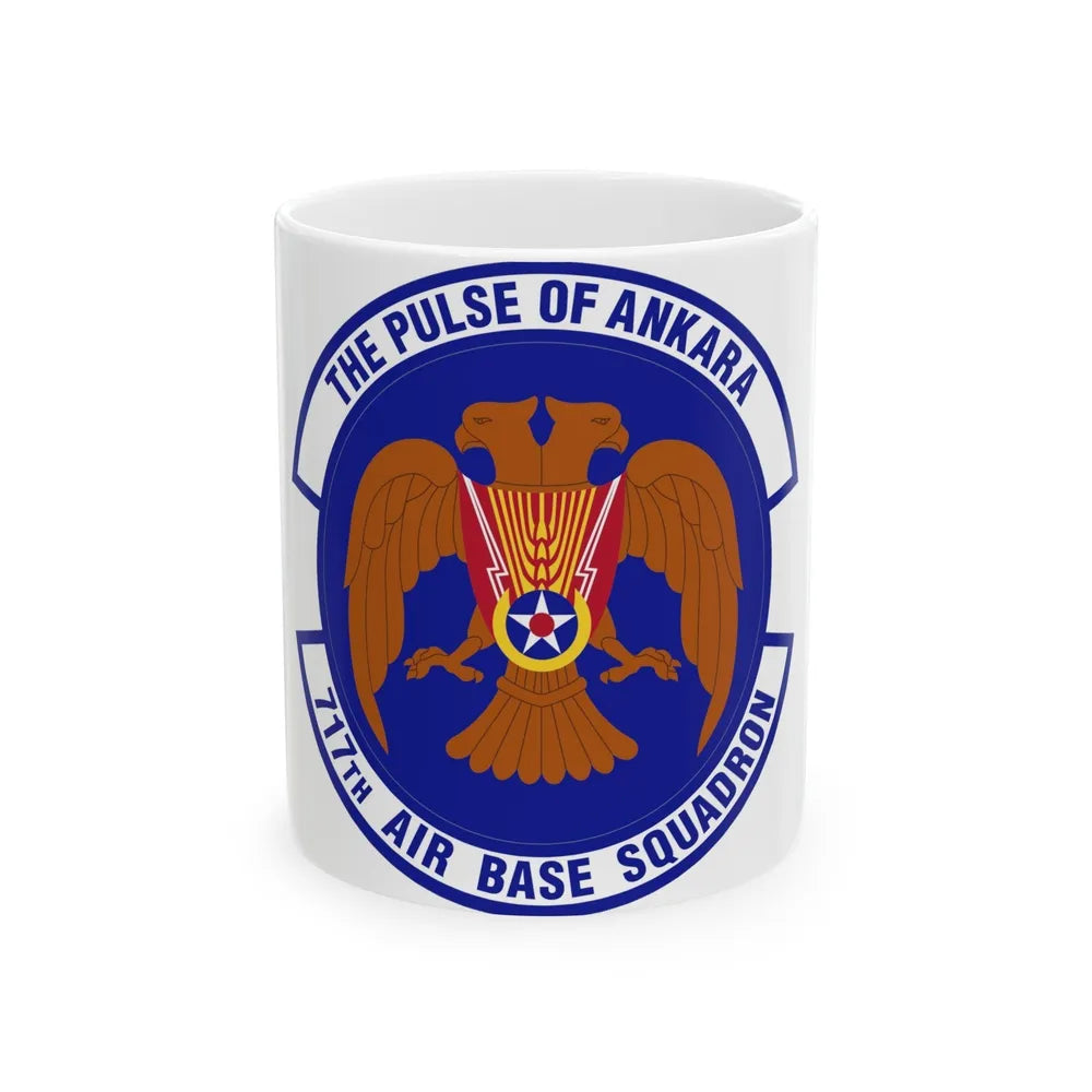 717th Air Base Squadron (U.S. Air Force) White Coffee Mug-11oz-Go Mug Yourself