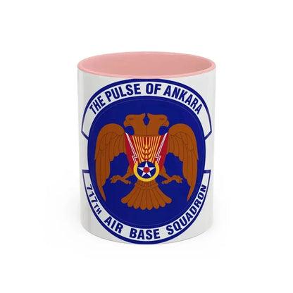 717th Air Base Squadron (U.S. Air Force) Accent Coffee Mug 11oz Pink - Go Mug Yourself