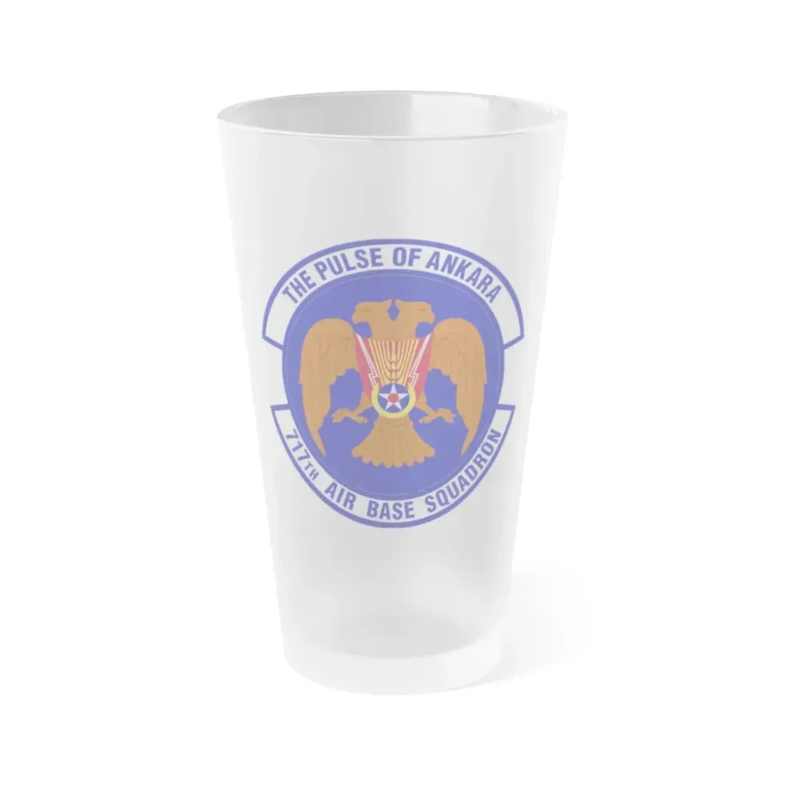 717th Air Base Squadron (U.S. Air Force) Frosted Pint Glass 16oz Default Title - Go Mug Yourself