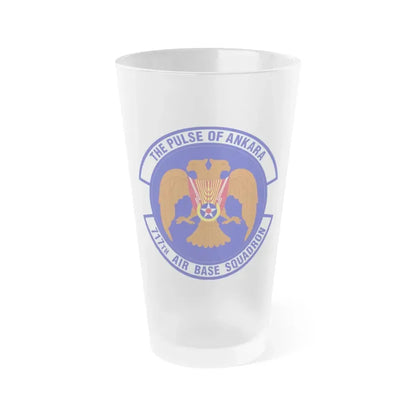 717th Air Base Squadron (U.S. Air Force) Frosted Pint Glass 16oz Default Title - Go Mug Yourself
