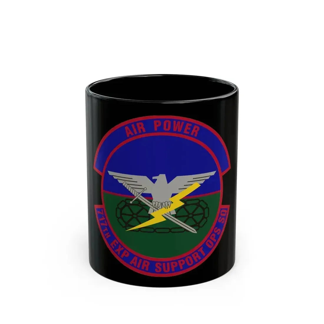 717th Expeditionary Air Support Operations Squadron (U.S. Air Force) Black Coffee Mug 11oz - Go Mug Yourself